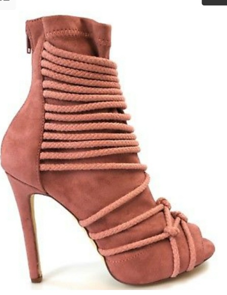 LAST PAIR 📌 Open Toe Rope Stilleto Heel Sandals - Picture 5 of 7